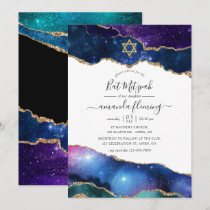 Invitación Bar Mitzvah de Ágata de Galaxia