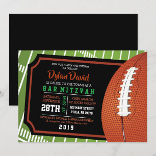 INVITACIÓN Bar Mitzvah de Entrada de Fútbol