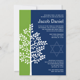 Invitación Bar Mitzvah de la Marina Verde