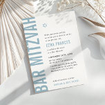 Invitación BAR MITZVAH moderno minimalista audaz niño polvori<br><div class="desc">por kat massard >>> kat@simplysweetPAPERIE.com << CONTACTE ME para la redacción personalizado o para añadir líneas en hebreo Me encanta el diseño, pero me gustaría ver algunos cambios - otro esquema de color, producto, añadir una foto o adaptarlo para una ocasión diferente - no hay preocupaciones simplemente contáctame - ¡me...</div>