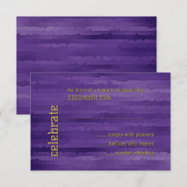 Invitación Bar Mitzvah Purple Techno Streaming Purple RSVP