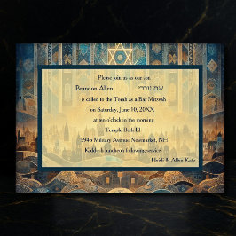 Invitación Bar Mitzvah Resumen Antecedentes Israel