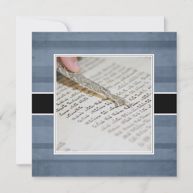 Invitación Bar o Bat Mitzvah Invitaciones/invitaciones (Anverso)