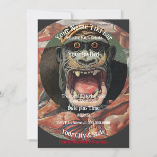 Invitación Bar Tiki de la Fiesta