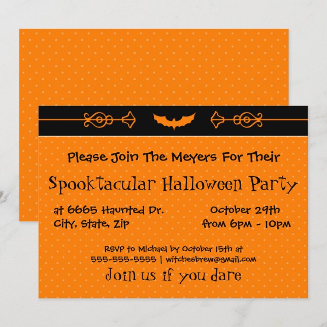 Invitación Barba grabada (Anverso / Reverso)