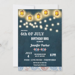 Invitación Barbacoa | 4 de julio Cumpleaños