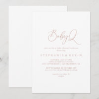 Barbacoa Baby Shower de Rosa Gold Idyllic BabyQ