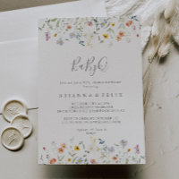 Barbacoa Baby Shower Wild Multicolor Floral BabyQ