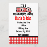 Barbacoa BBQ Gingham Verano Fiesta Campestre