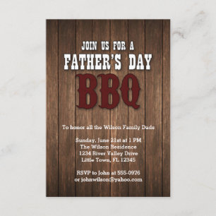 Invitación barbacoa del Día del Padre