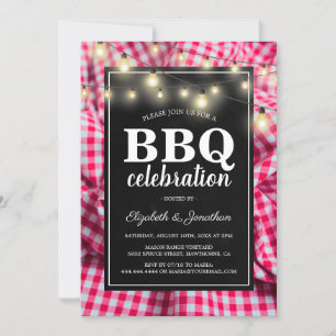 Invitación Barbacoa del patio trasero   Masa de barbacoa de v