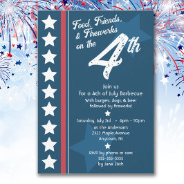 Invitación Barbacoa Patriótica del 4 de Julio