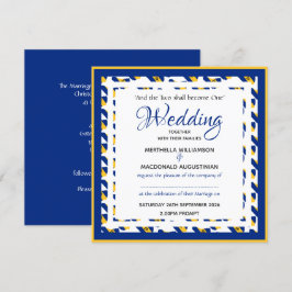 Invitación BARBADOS Personalizado FLAG Boda de Plaza Patrióti
