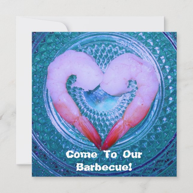 Invitación Barbecue Shrimp Party Invitation (Anverso)