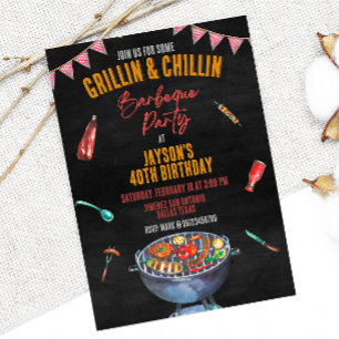 Invitación Barbeque - Fiesta del patio trasero