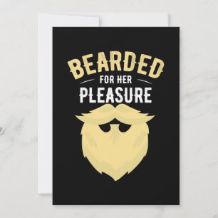 Invitación Barbudo Para Su Placer