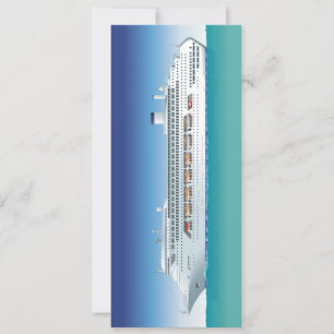 Invitación Barco de crucero de alta detalle