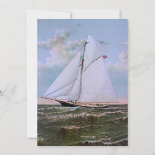 Invitación Barco de vela antiguo