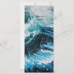 Invitación Barco en el mar en tormenta