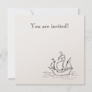 Invitación Barco pirata.