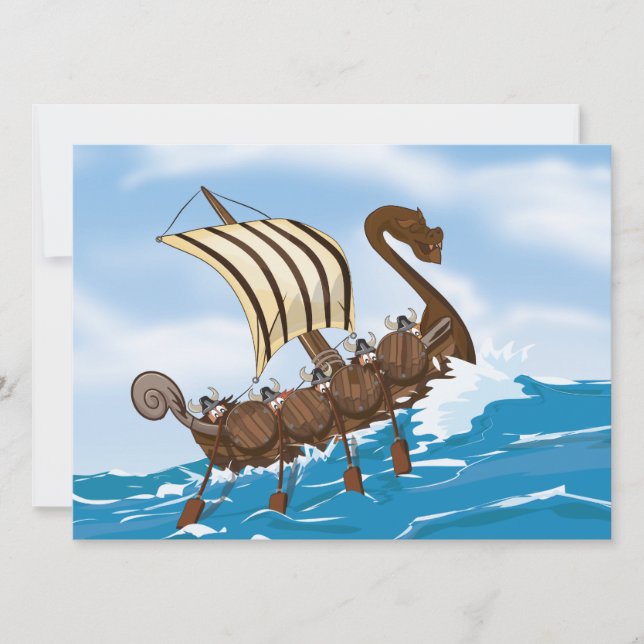 Invitación Barco Vikingo (Anverso)