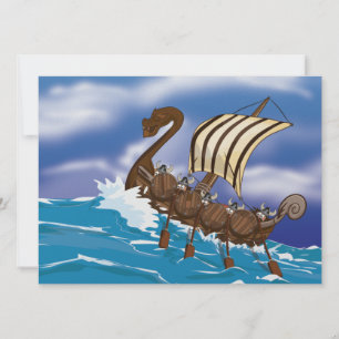 Invitación Barco Vikingo