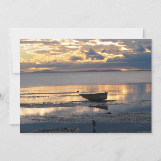 Invitación Barco y garza (Anverso)