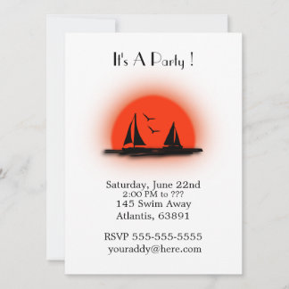 Invitación Barcos de vela