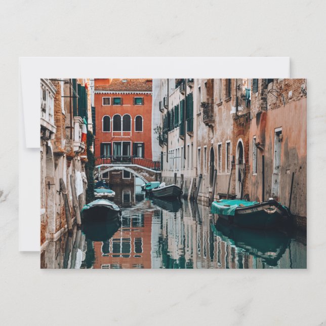 Invitación Barcos de Venecia (Anverso)