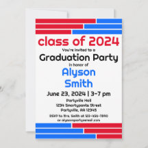 Bares rojos y azules, un Fiesta de foto graduada