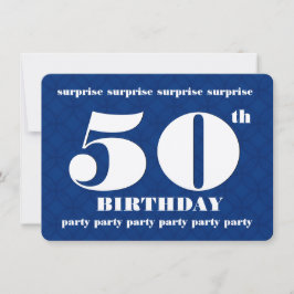 Invitación BARGAIN 50.ª SORPRESA Fiesta de cumpleaños BAR01
