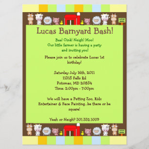 Invitación Barnyard Bash