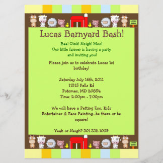 Invitación Barnyard Bash
