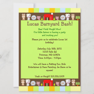Invitación Barnyard Bash