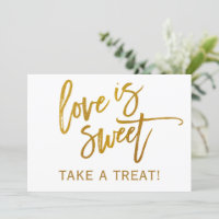 Barra de caramelos 5X7 Boda / Rótulo bufé | RELIEV