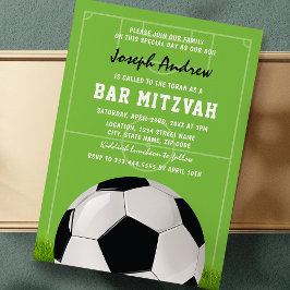 Invitación Barra de fútbol Mitzvah | Mitzvah de fútbol