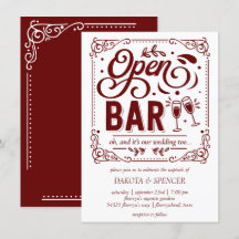 Barra Libre (y Boda) | Micro Rojo y Blanco