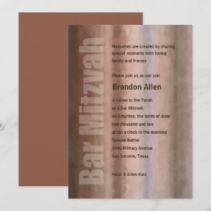 Invitación Barras de color de agua Mitzvah