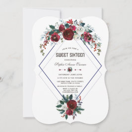 Invitación Barrio de invierno de la Marina Floral de Borgoña