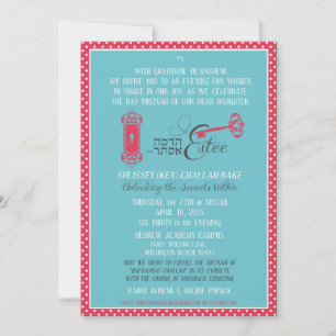 Invitación Bas Mitzvah de Estee