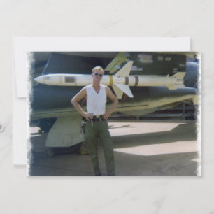 Invitación Base Aérea Korat Tailandia 1968 Impresión F-105