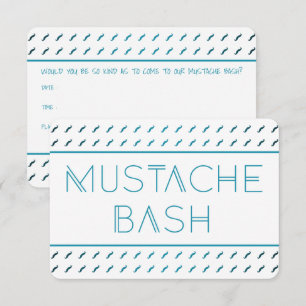 Invitación Bash de Bigote Metro