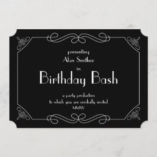 Invitación Bash de cumpleaños