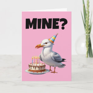 Invitación Bash de cumpleaños de gaviota - Pastel, caos y div