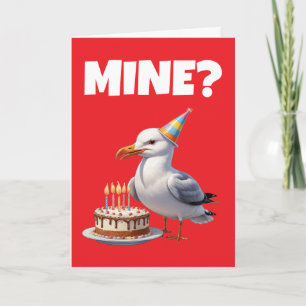 Invitación Bash de cumpleaños de gaviota - Pastel, caos y div