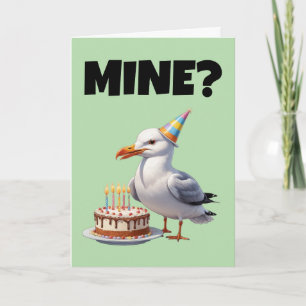 Invitación Bash de cumpleaños de gaviota - Pastel, caos y div