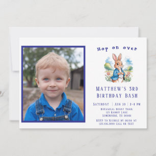 Invitación Bash de cumpleaños en el jardín de Peter Rabbit: S