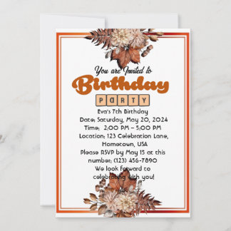 Invitación Bash de cumpleaños: ¡Estás invitado!