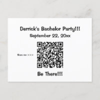 Invitación básica de despedida de soltero con info