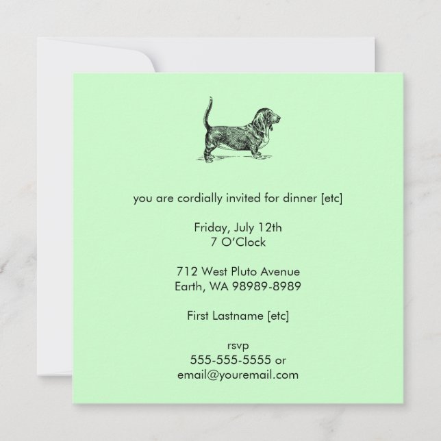 Invitación Basset_Hound (Anverso)